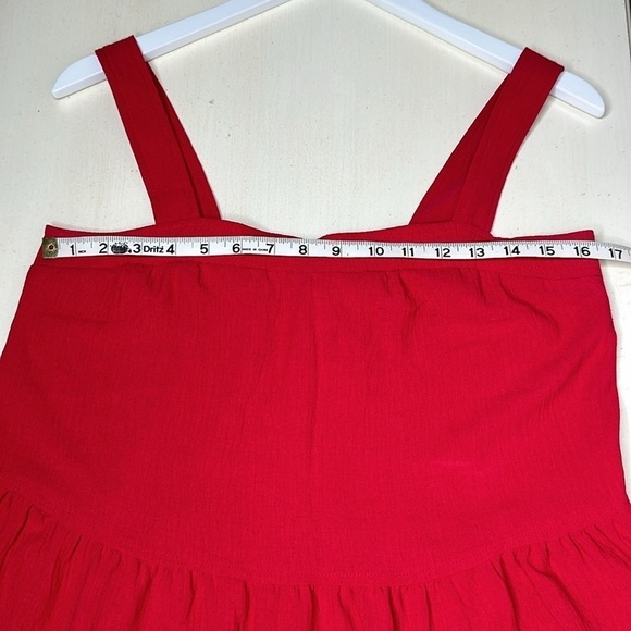 NWT Max Studio Red Tiered Maxi Dress Size XS - Picture 10 of 12